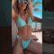 :Women Sexy Brazilian Bikini 2 Piece Spaghetti Strap Top Thong Swimsuit Bathing Suit #shorts