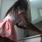 CLEANING MY BATHROOM IN MINI SKIRT