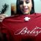 Wendy Fiore tries a red shirt