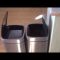 Dad laughing at talking robot bins