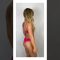 pink hot lingerie swimsuit model fashion show rampwalk outfit – transparent lingerie model